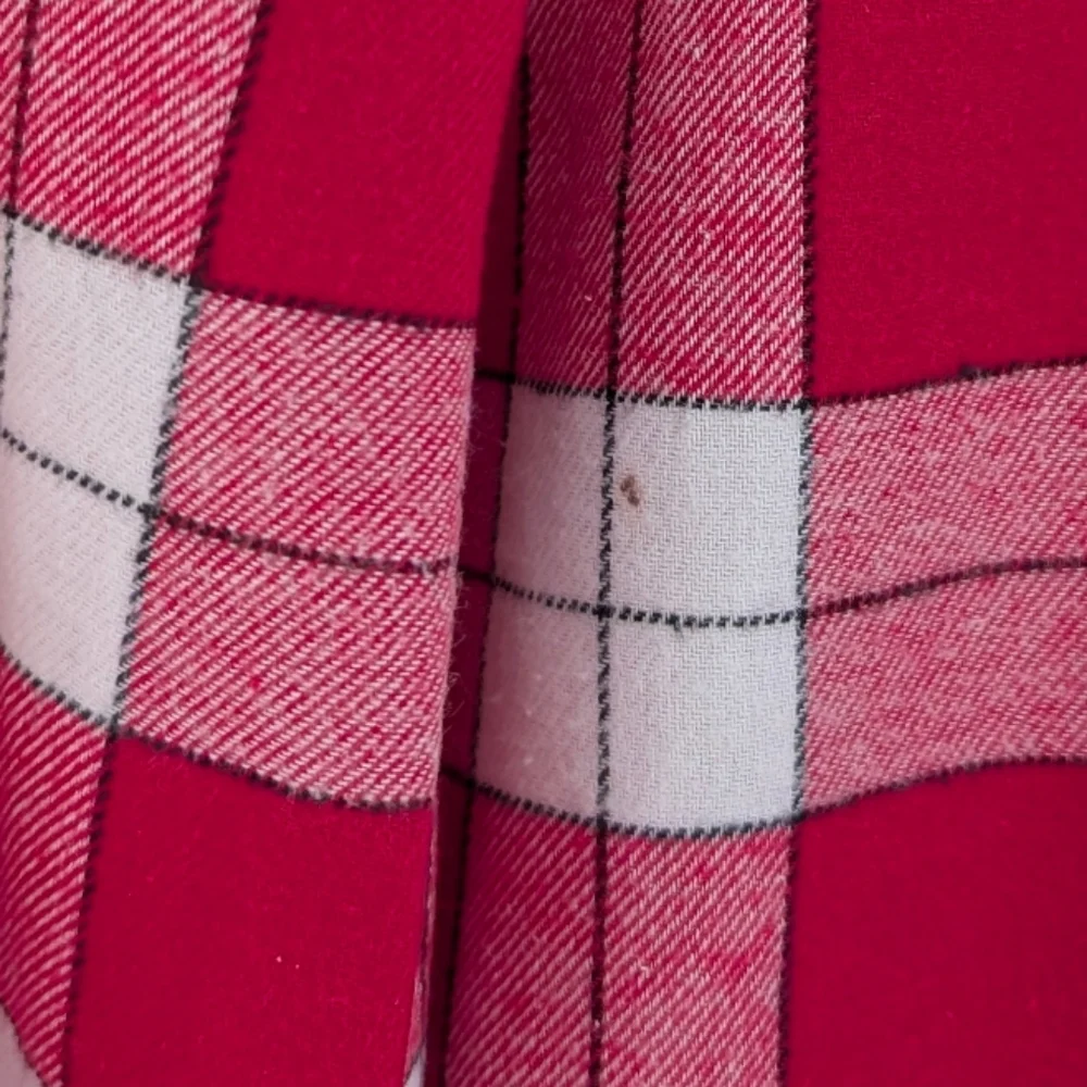 Croft & Barrow cotton flannel red & white checked traditional nightgown. Large.